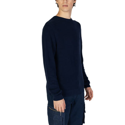 Antony Morato Blue Cotton Sweatshirt Antony Morato