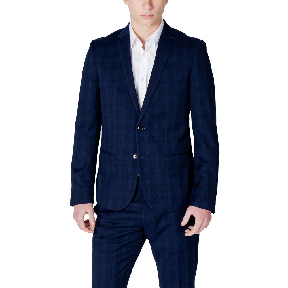 Antony Morato Blue Polyester Blazer Antony Morato