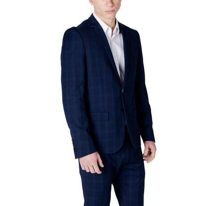 Antony Morato Blue Polyester Blazer Antony Morato
