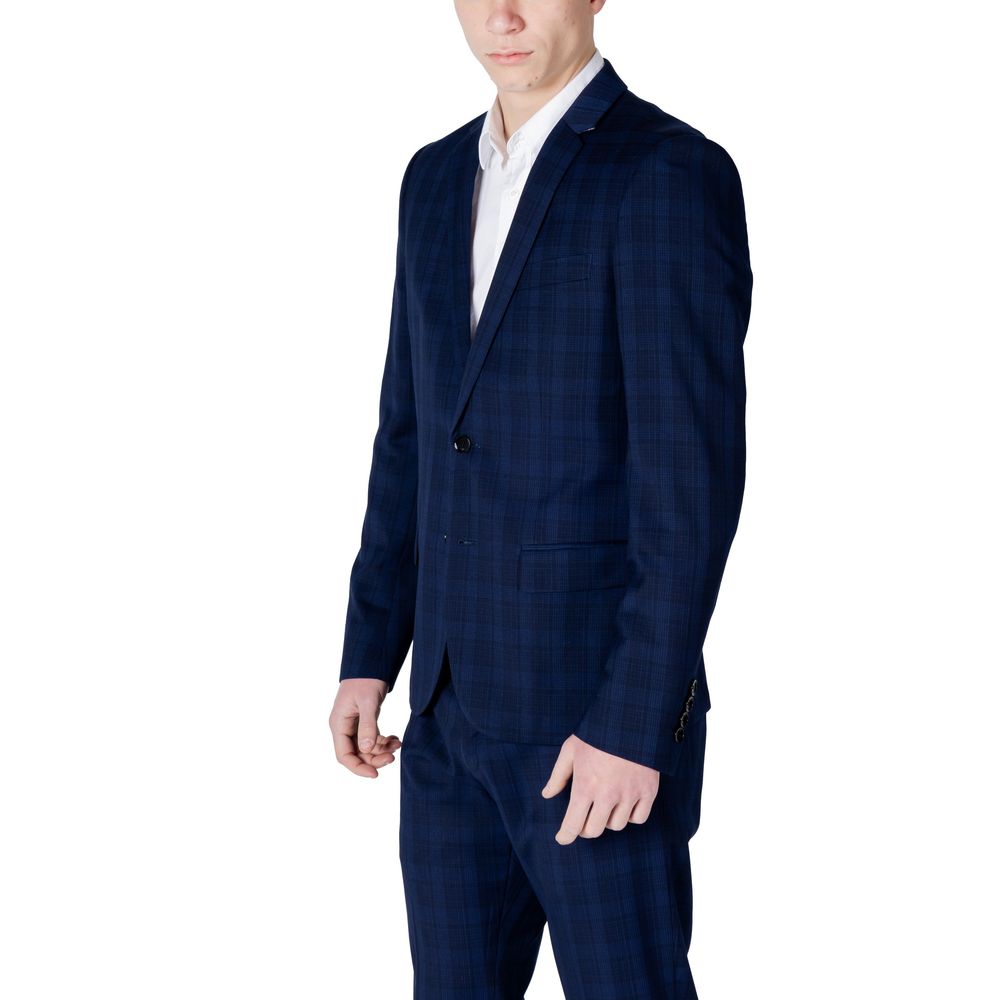 Antony Morato Blue Polyester Blazer Antony Morato