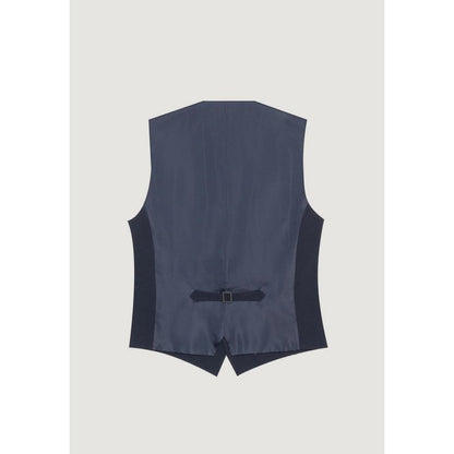 Antony Morato Blue Polyester Waistcoat Antony Morato