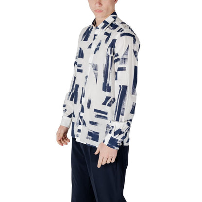 Antony Morato Blue Viscose Shirt Antony Morato