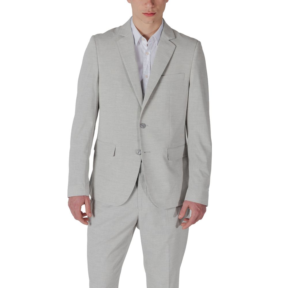 Antony Morato Gray Polyester Blazer Antony Morato