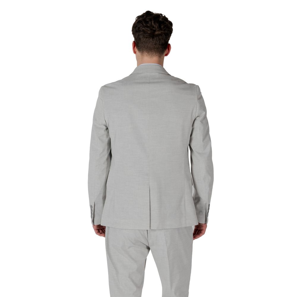 Antony Morato Gray Polyester Blazer Antony Morato