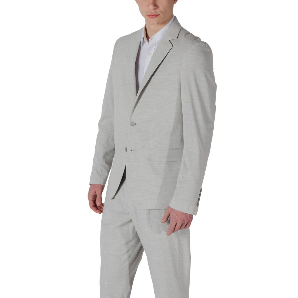 Antony Morato Gray Polyester Blazer Antony Morato