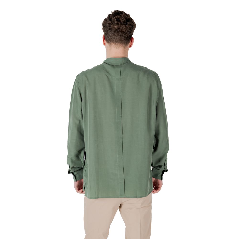 Antony Morato Green Lyocell Shirt Antony Morato