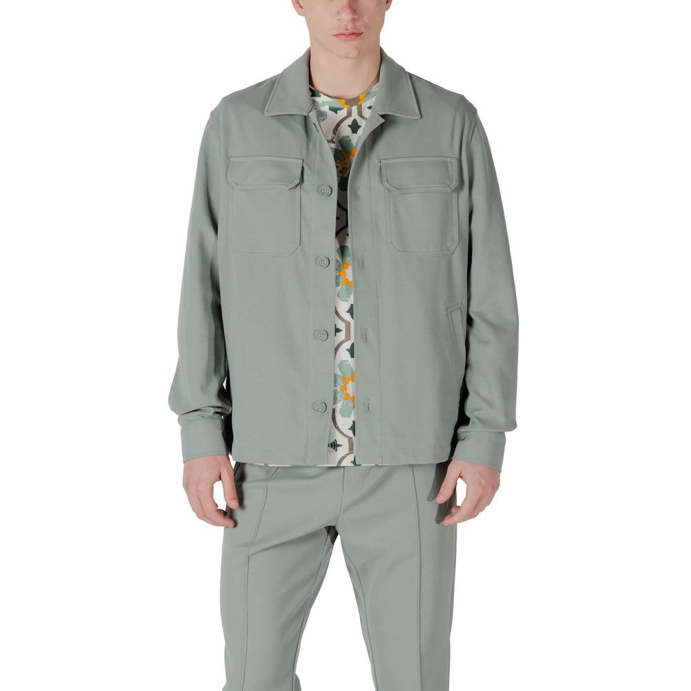 Antony Morato Green Polyester Shirt Antony Morato