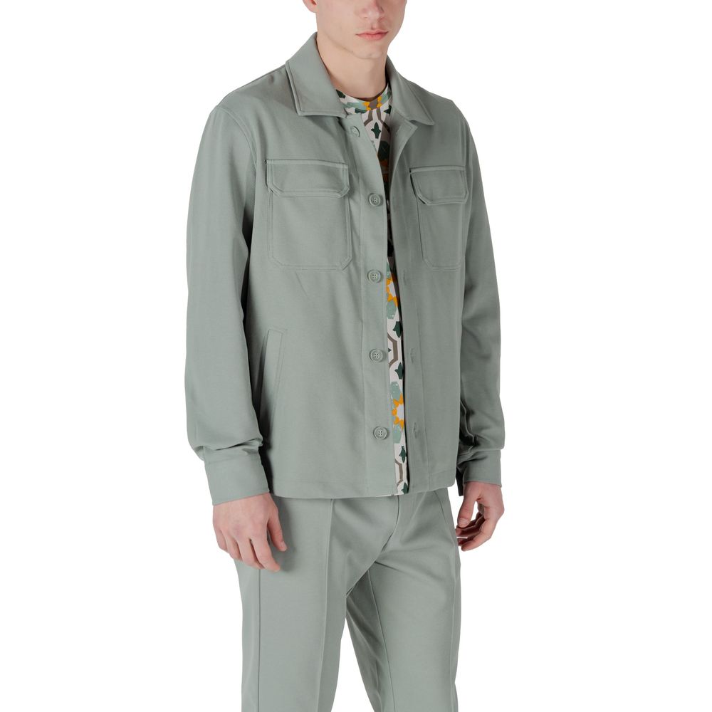 Antony Morato Green Polyester Shirt Antony Morato