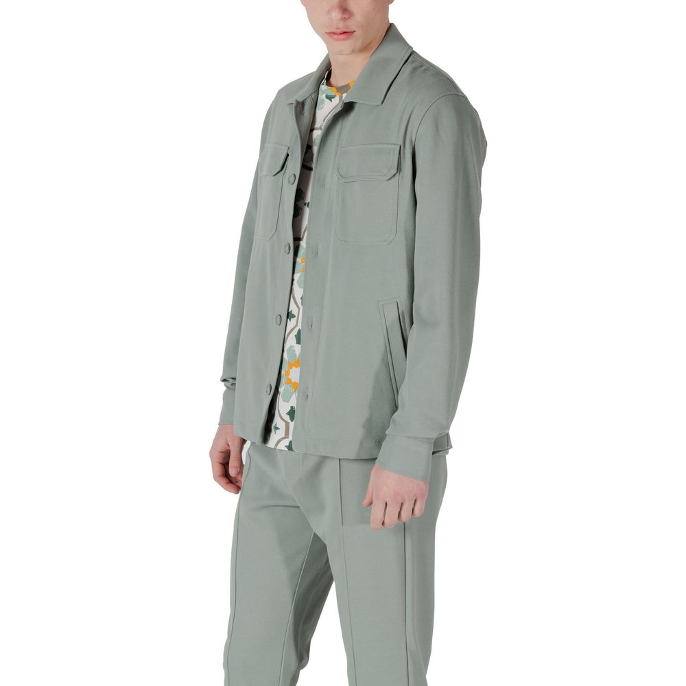 Antony Morato Green Polyester Shirt Antony Morato