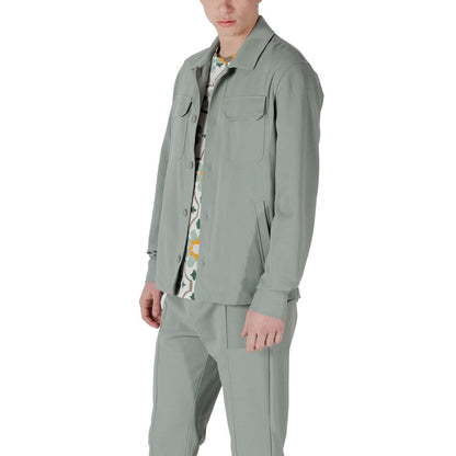 Antony Morato Green Polyester Shirt Antony Morato