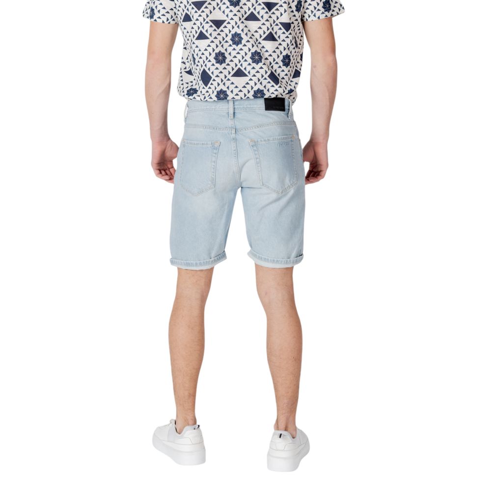 Antony Morato Light Blue Cotton Bermuda Shorts Antony Morato