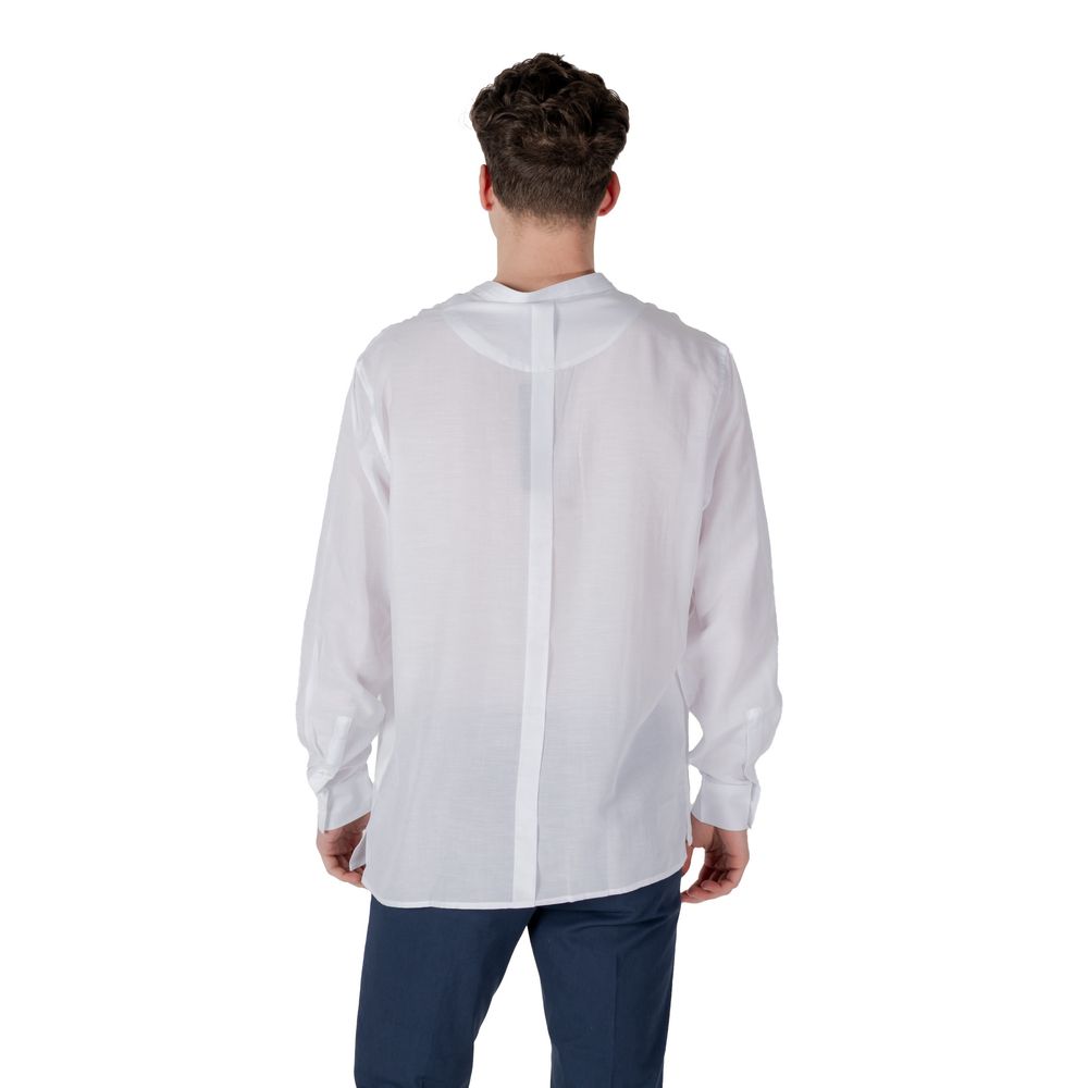 Antony Morato White Lyocell Shirt Antony Morato