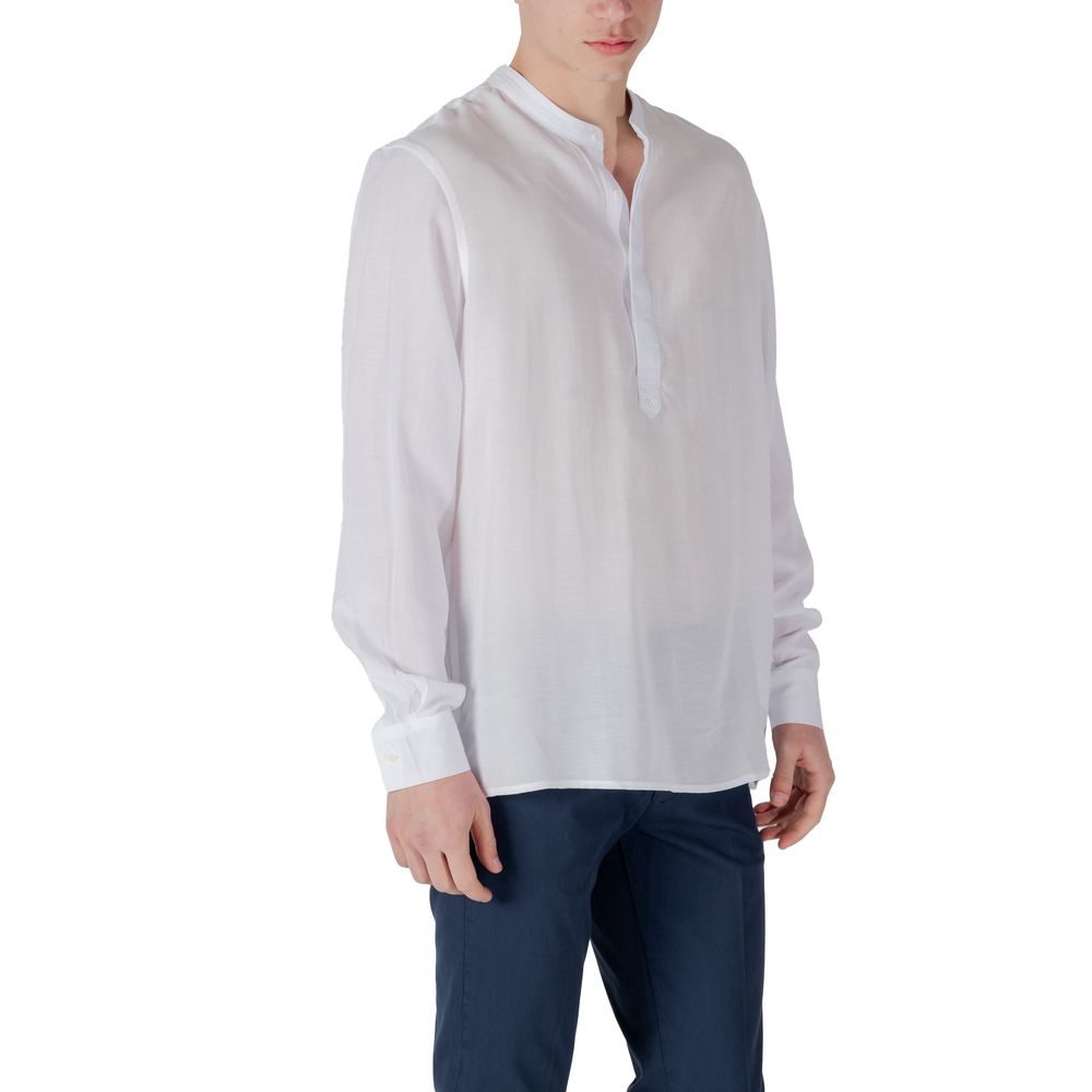 Antony Morato White Lyocell Shirt Antony Morato