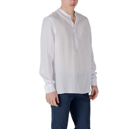 Antony Morato White Lyocell Shirt Antony Morato