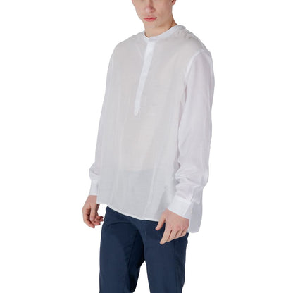 Antony Morato White Lyocell Shirt Antony Morato