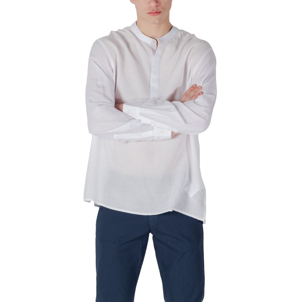 Antony Morato White Lyocell Shirt Antony Morato