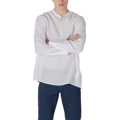 Antony Morato White Lyocell Shirt Antony Morato