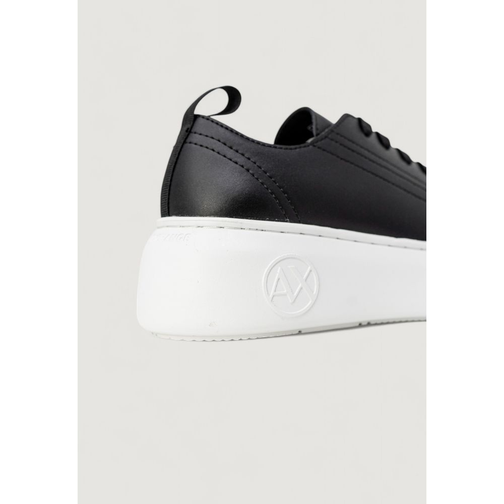 Armani Exchange Black Artificial Leather Low Top Sneakers Armani Exchange