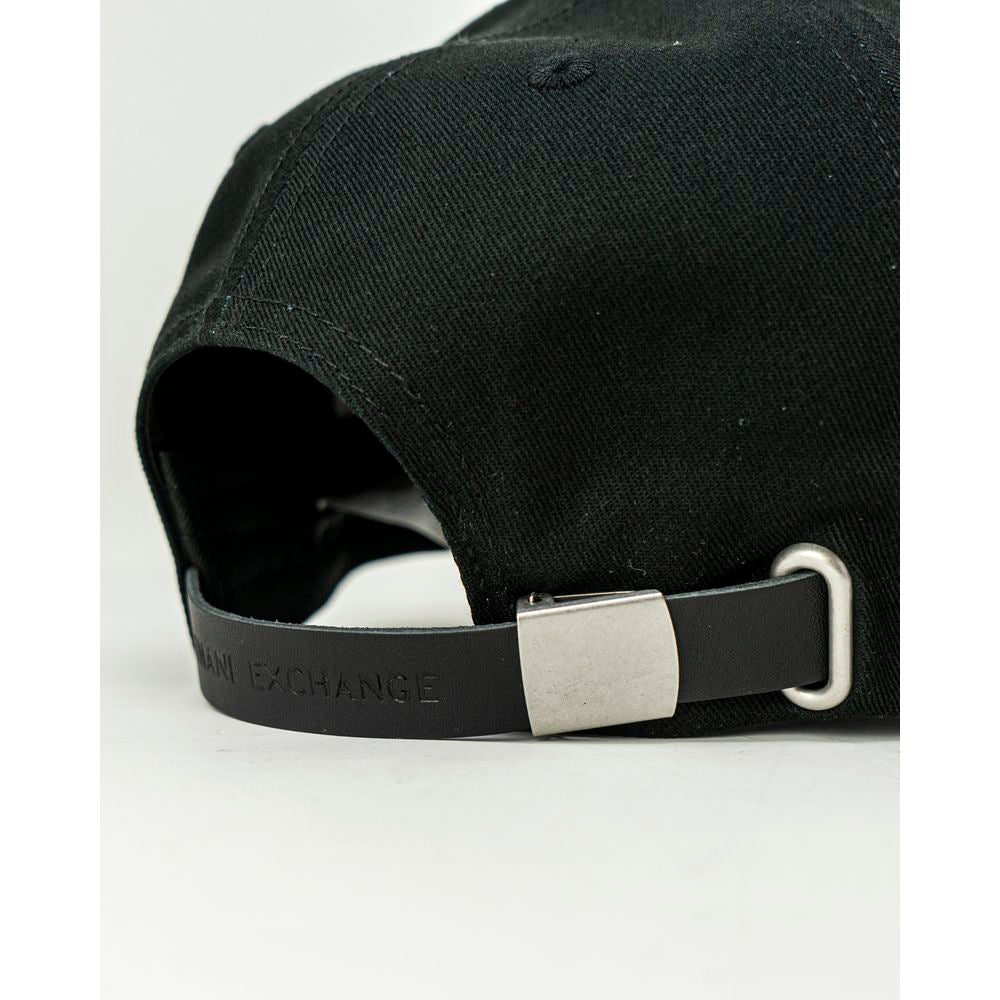 Armani Exchange Black Cotton Cap (Baseball Hat) Armani Exchange