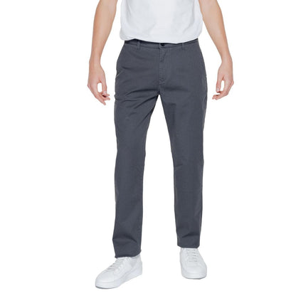 Armani Exchange Black Cotton Casual Pants Armani Exchange