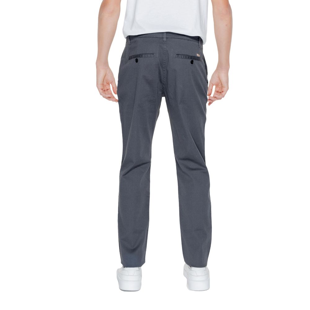 Armani Exchange Black Cotton Casual Pants Armani Exchange