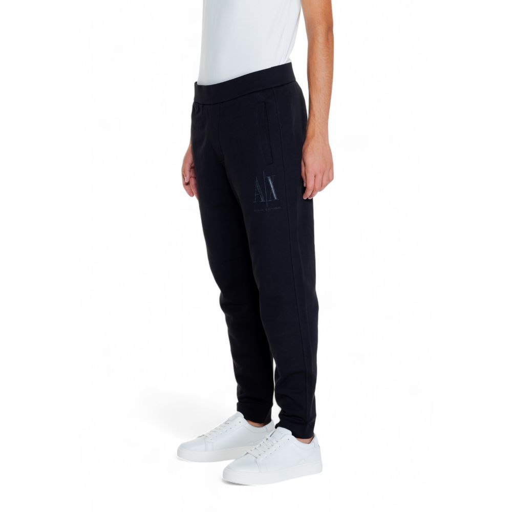 Armani Exchange Black Cotton Joggers (Workout Pants) Armani Exchange