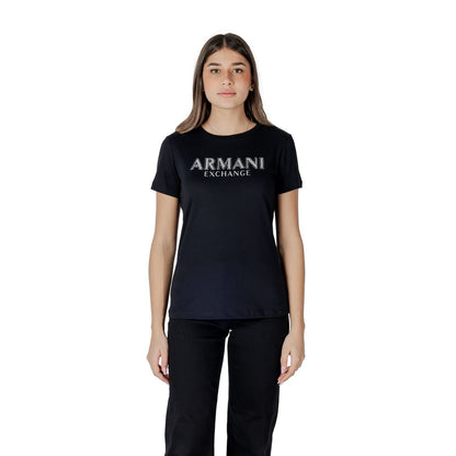 Armani Exchange Black Cotton Long Sleeve T-Shirt Armani Exchange