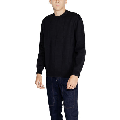 Armani Exchange Black Cotton Sweatshirt Armani Exchange