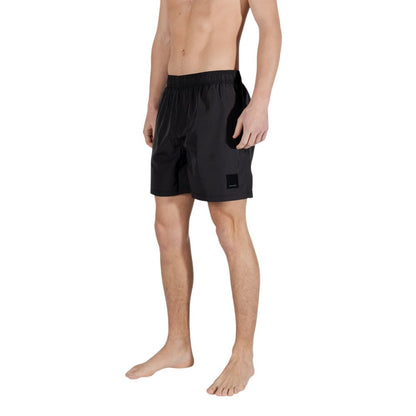 Armani Exchange Black Polyester Swim Shorts Armani Exchange