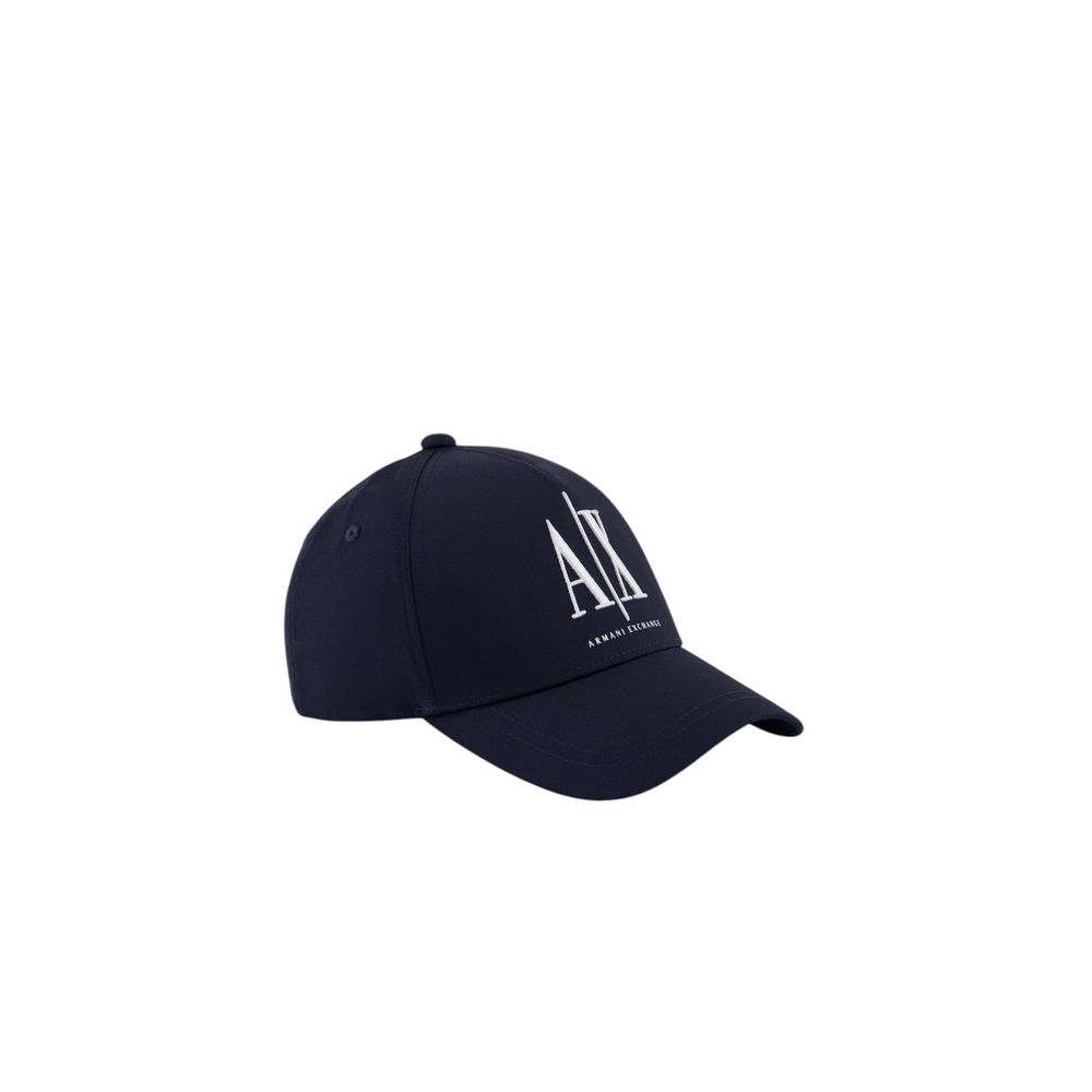 Armani Exchange Blue Cotton Cap (Baseball Hat) Armani Exchange