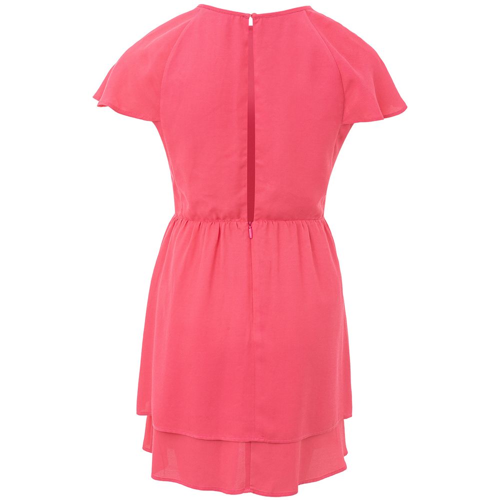 Armani Exchange Fuchsia Viscose Casual Dress Armani Exchange