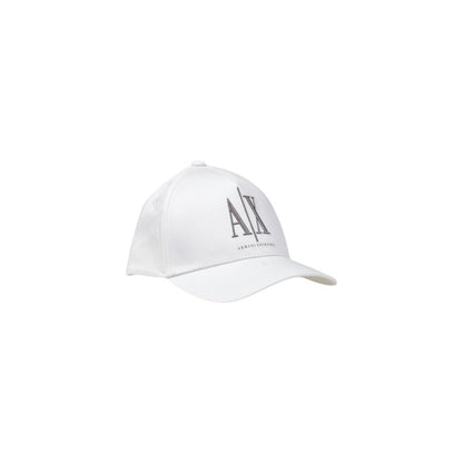 Armani Exchange White Cotton Cap (Baseball Hat)