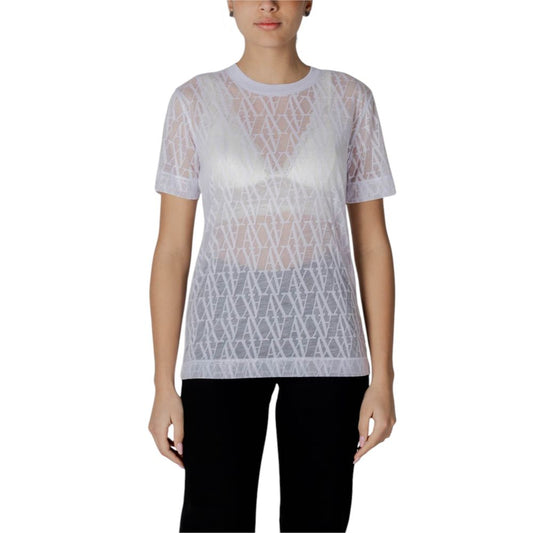 Armani Exchange White Polyester T-Shirt Armani Exchange