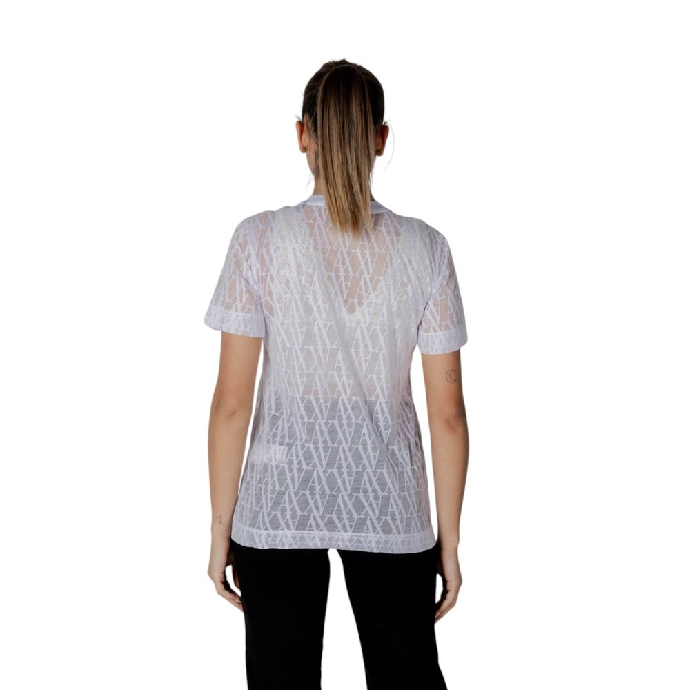 Armani Exchange White Polyester T-Shirt