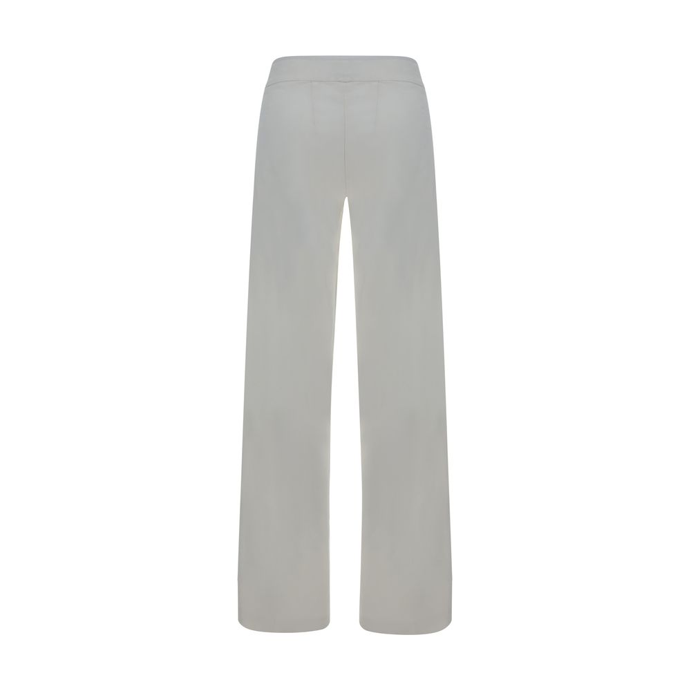 Avenue Montaigne White Rayon Casual Pants Avenue Montaigne