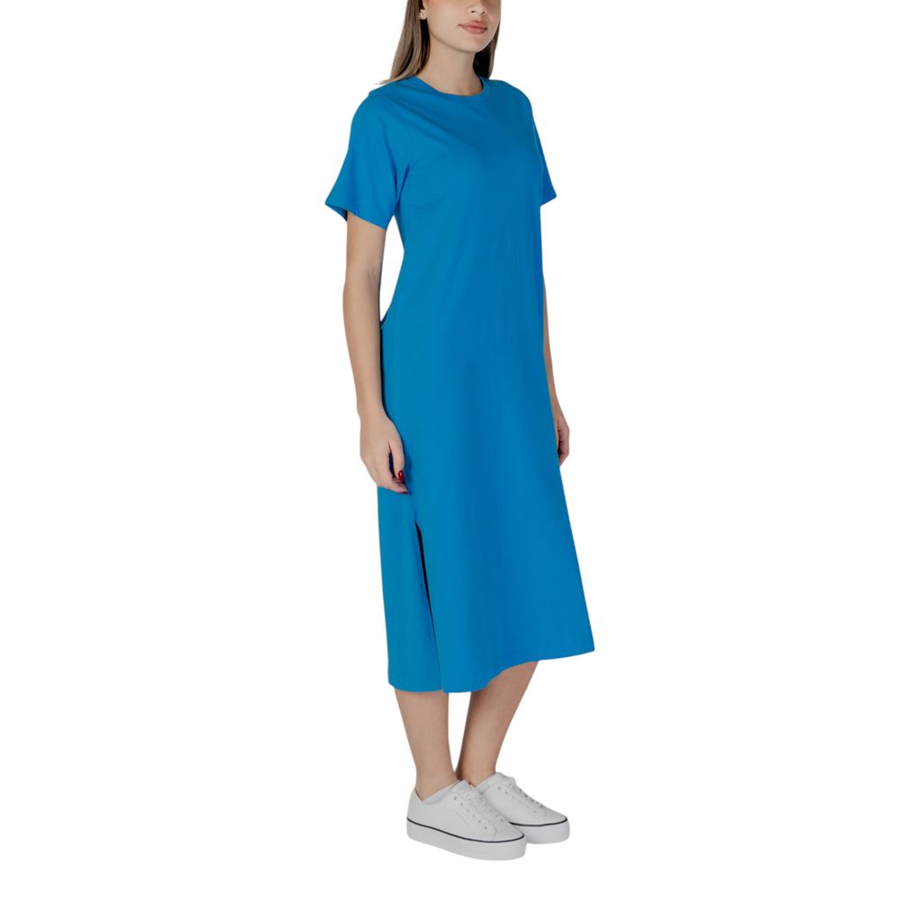 B.Young Blue Cotton Midi Dress B.Young