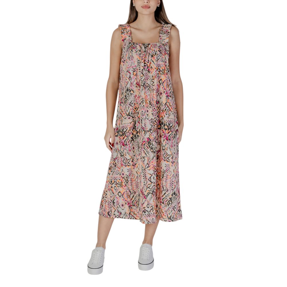 B.Young Multicolor Cotton Long Dress B.Young