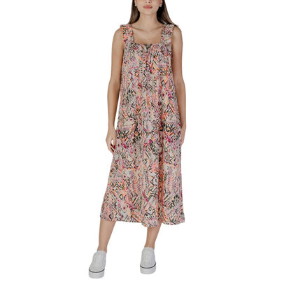 B.Young Multicolor Cotton Long Dress B.Young