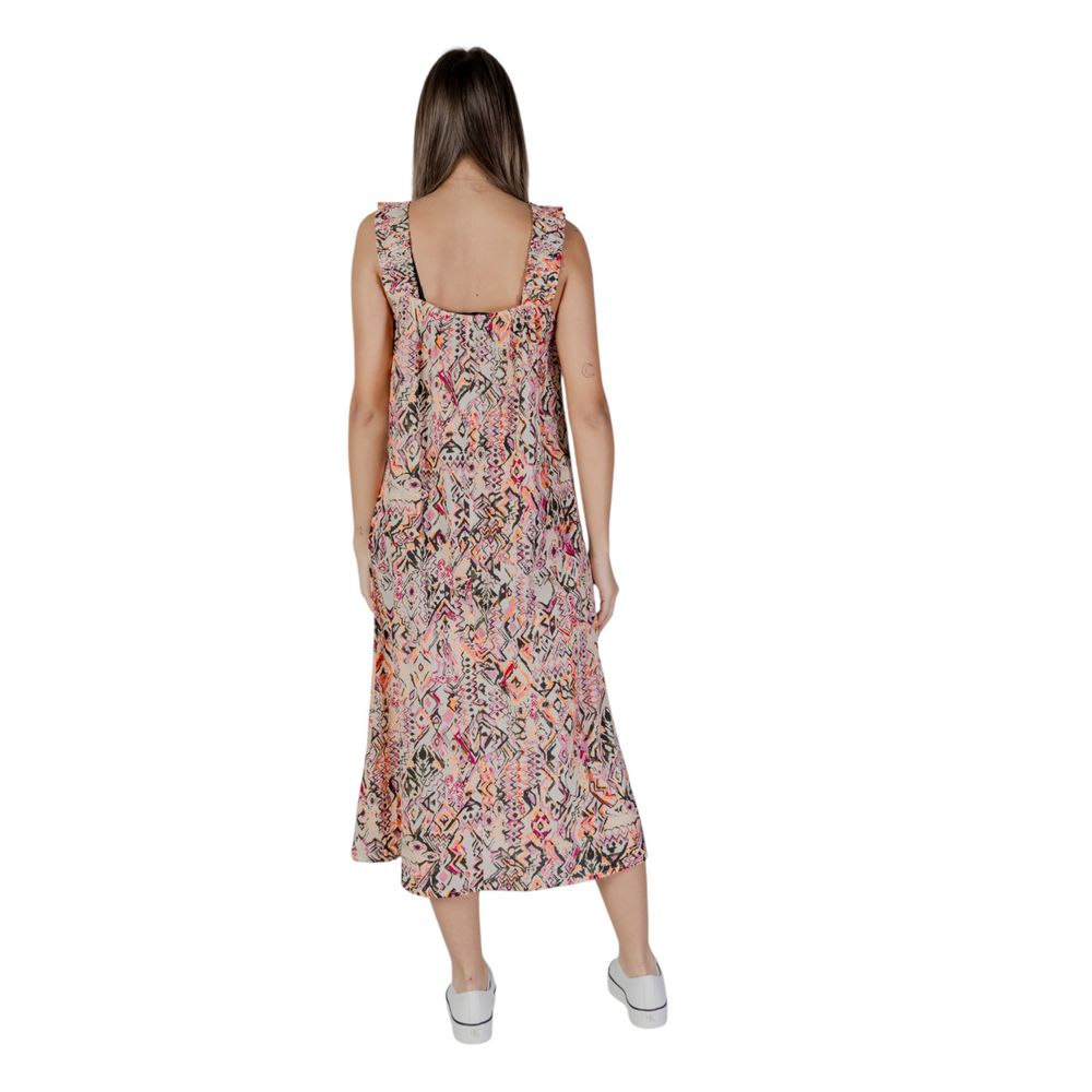 B.Young Multicolor Cotton Long Dress B.Young