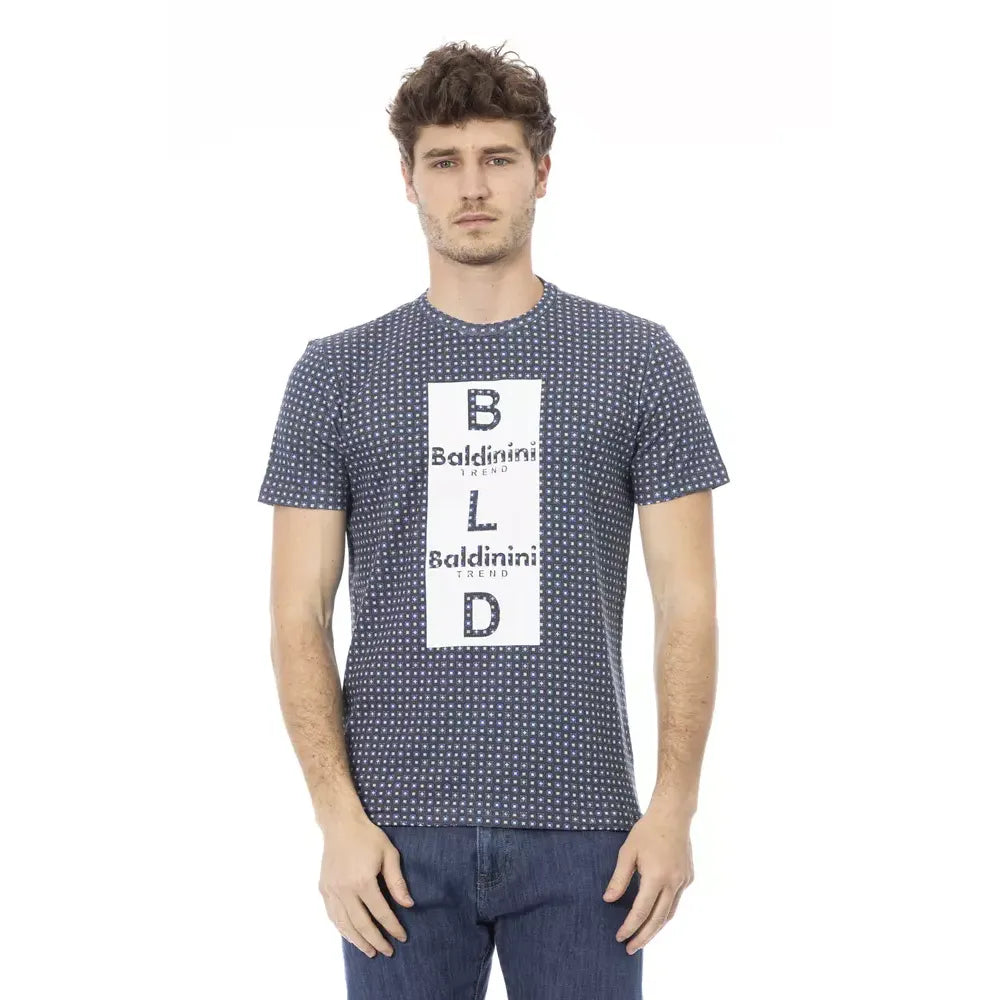 Baldinini Trend Gray Cotton T-Shirt Baldinini Trend