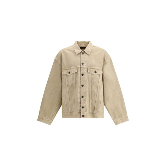 Balenciaga Beige Cotton Denim Jacket Balenciaga