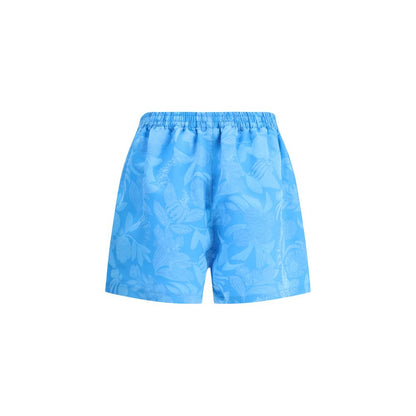 Balenciaga Blue Viscose Bermuda Shorts Balenciaga