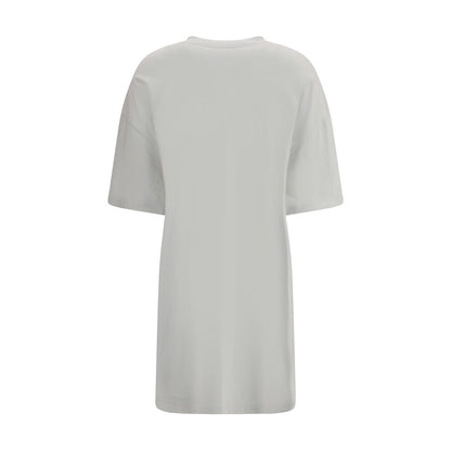 Balenciaga White Cotton Casual Dress Balenciaga