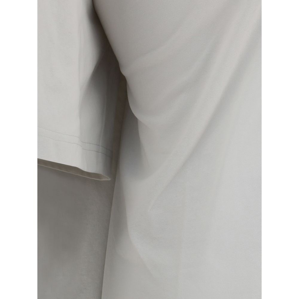 Balenciaga White Cotton Casual Dress Balenciaga