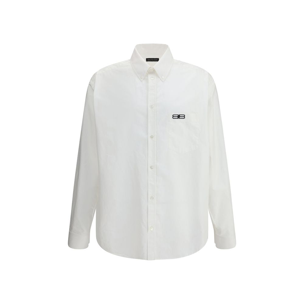Balenciaga White Cotton Dress Shirt Balenciaga