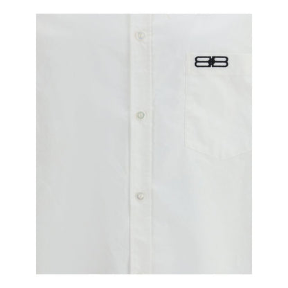 Balenciaga White Cotton Dress Shirt Balenciaga