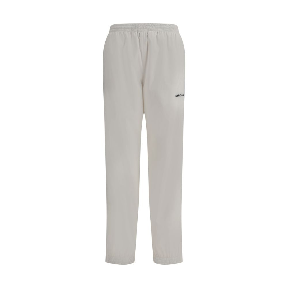 Balenciaga White Polyester Joggers (Workout Pants) Balenciaga