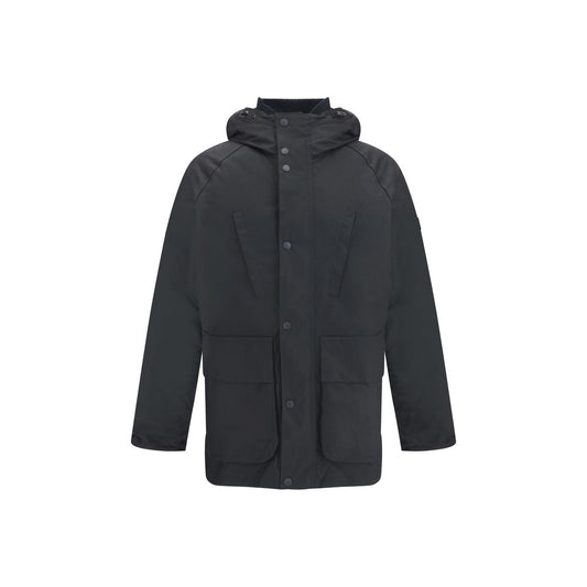 Barbour International Black Cotton Parka Barbour International