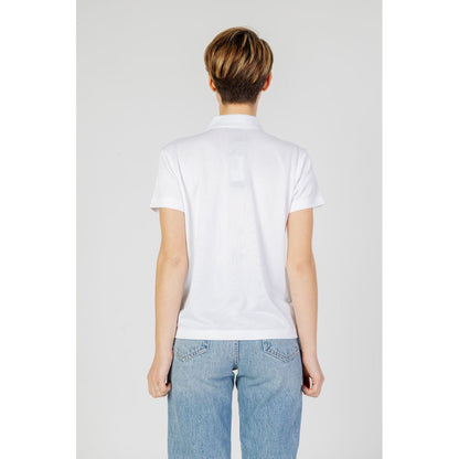 Blauer White Polyester T-Shirt