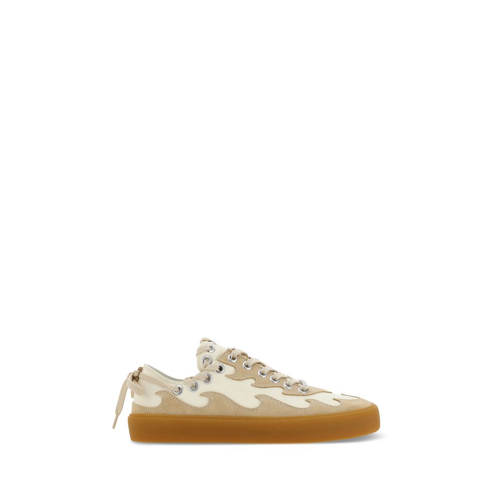 Bluemarble Brown Calf Leather Bos Taurus Low Top Sneakers Bluemarble